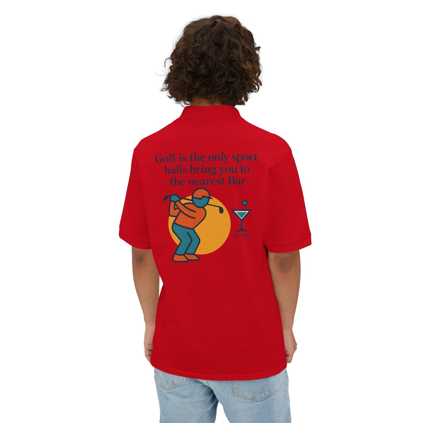 19th Hole Golf Polo Shirt – Nearest Bar