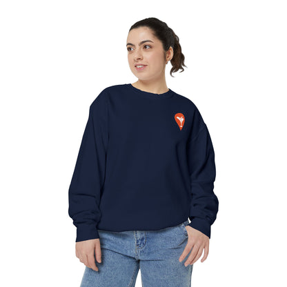 Golf Is the Only Sport Crewneck Sweatshirt in True Navy, female model, front