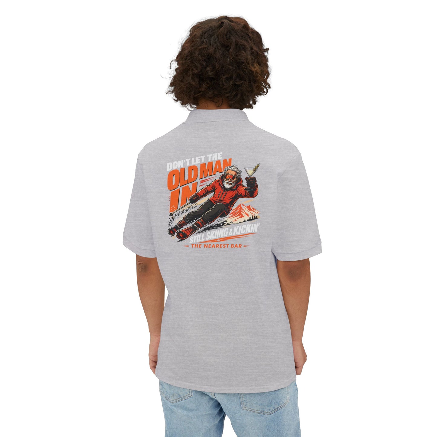 Old Man Skiing Après Polo Shirt – Martini Edition