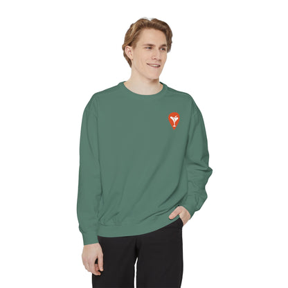 Golf Is the Only Sport Crewneck Sweatshirt in Light Green, male model, front