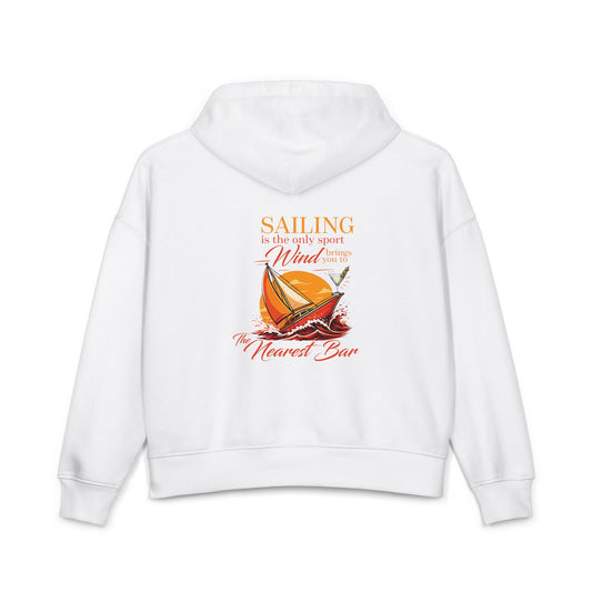 Wind & Sailing Women's Hoodie in White, back