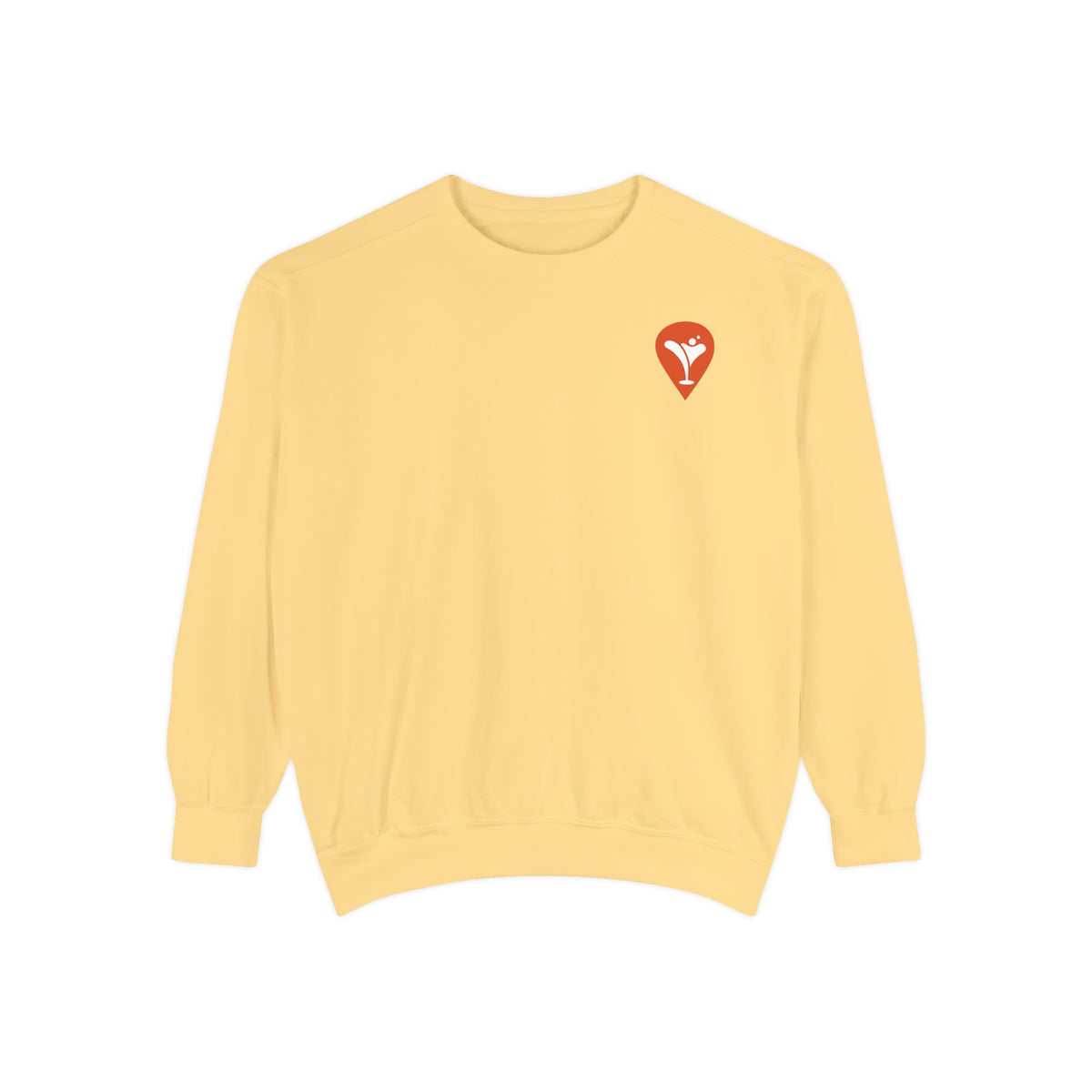 Don't Let the Old Man In Crewneck Sweatshirt in Butter, flat front