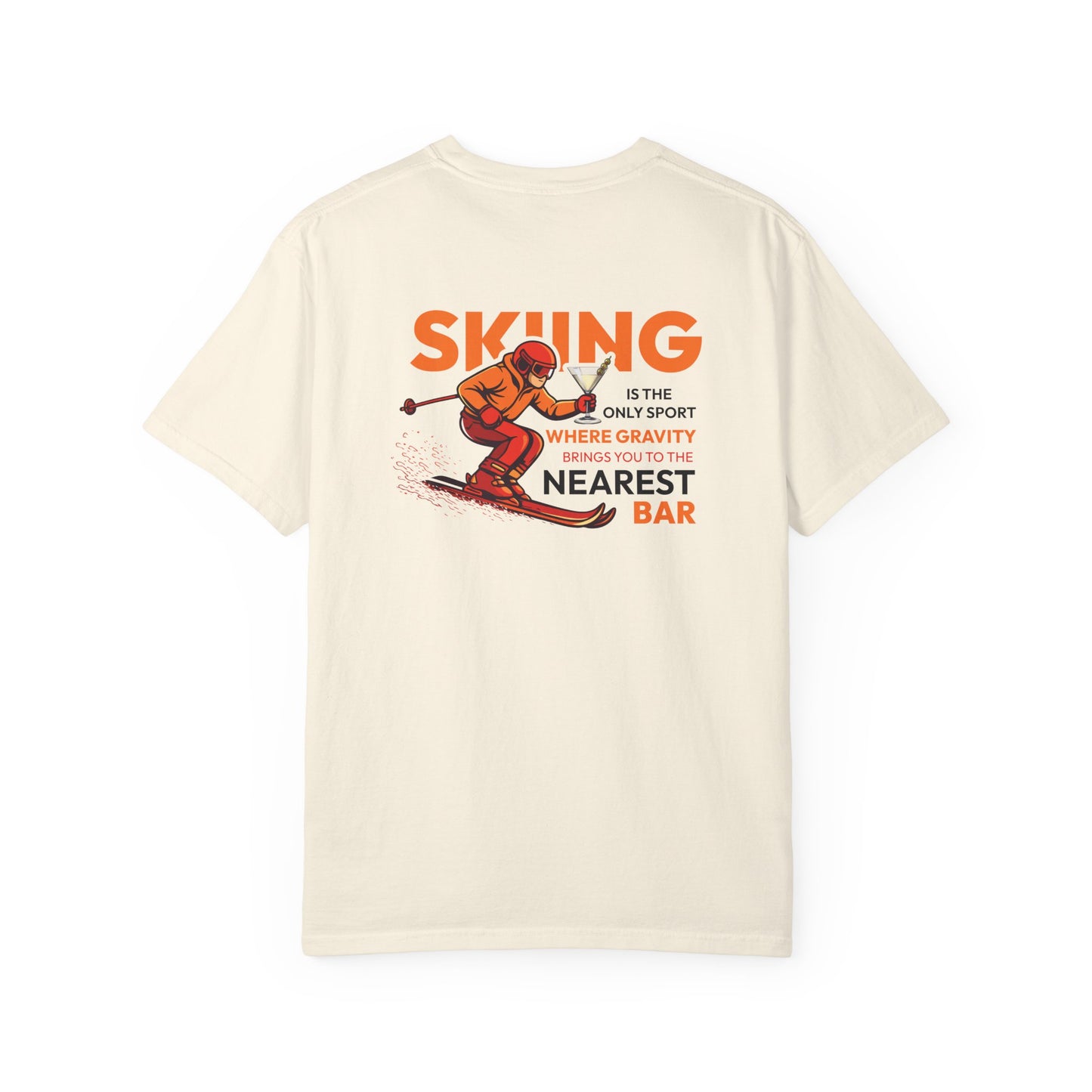 Skiing Nearest Bar Heavyweight T-Shirt