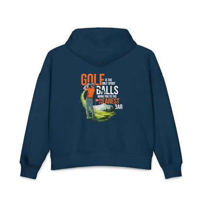 Golf Is the Only Sport Women's Hoodie in French Navy, back