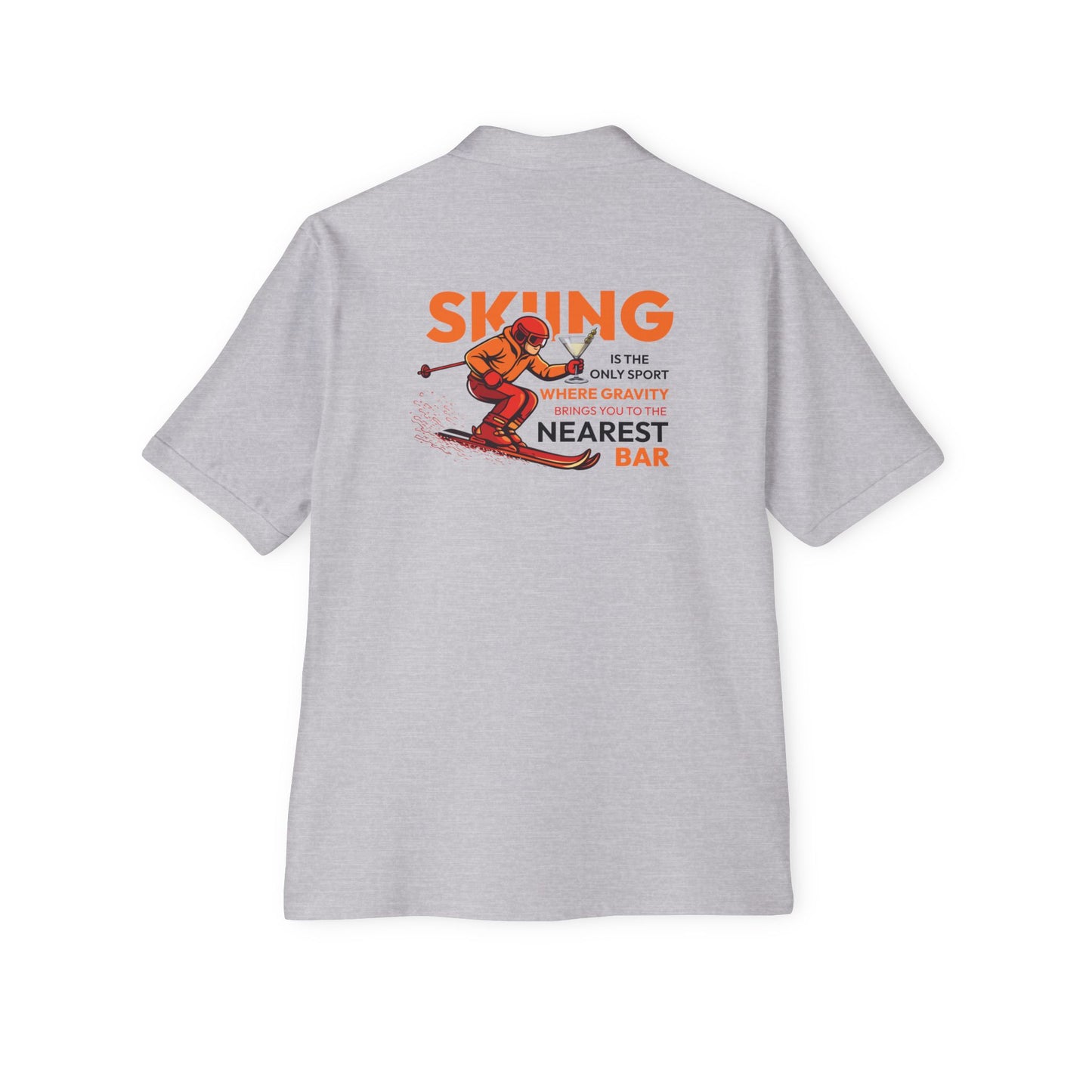 Skiing Nearest Bar Polo Shirt