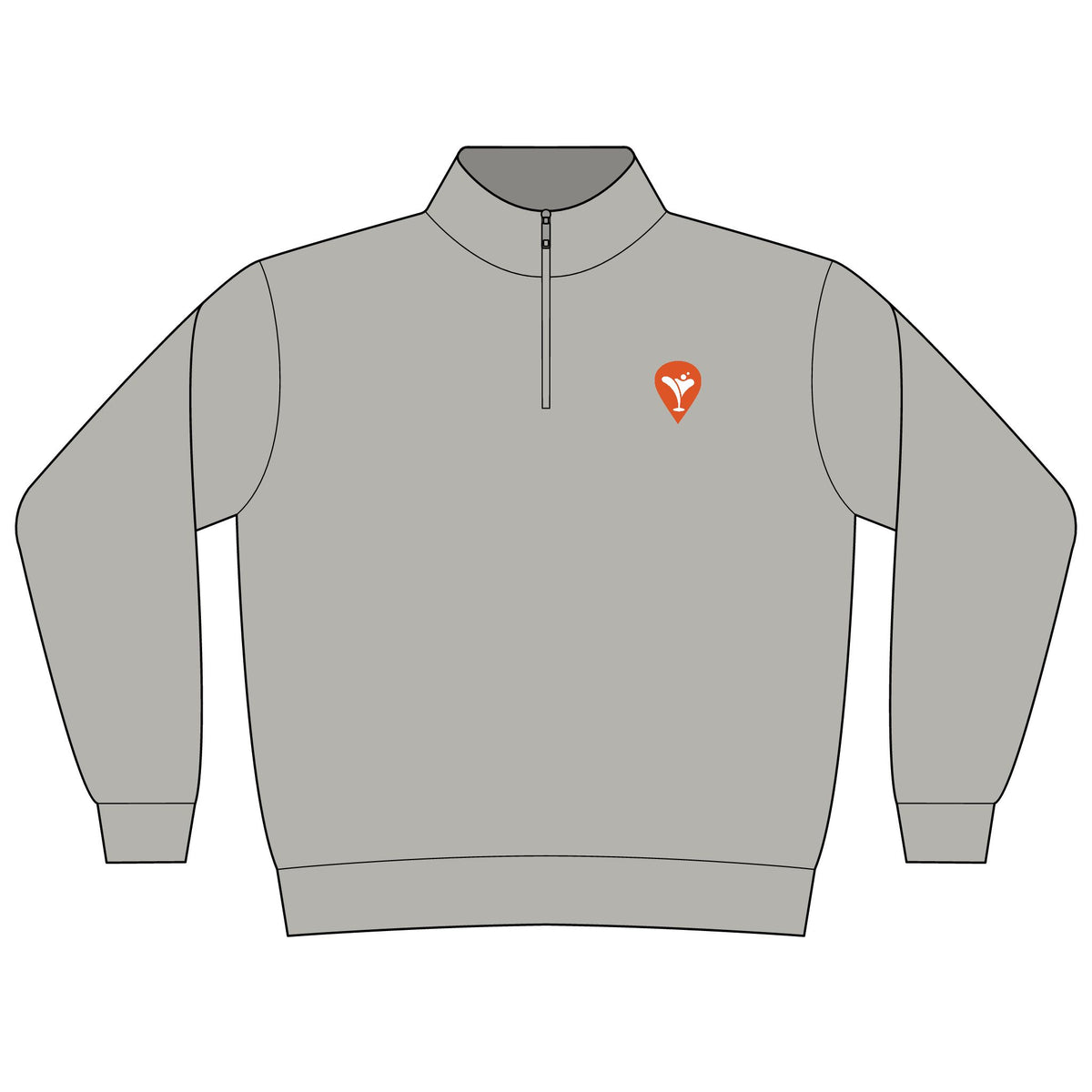 Golf Is the Only Sport Women's Quarter-Zip in Smoke, front