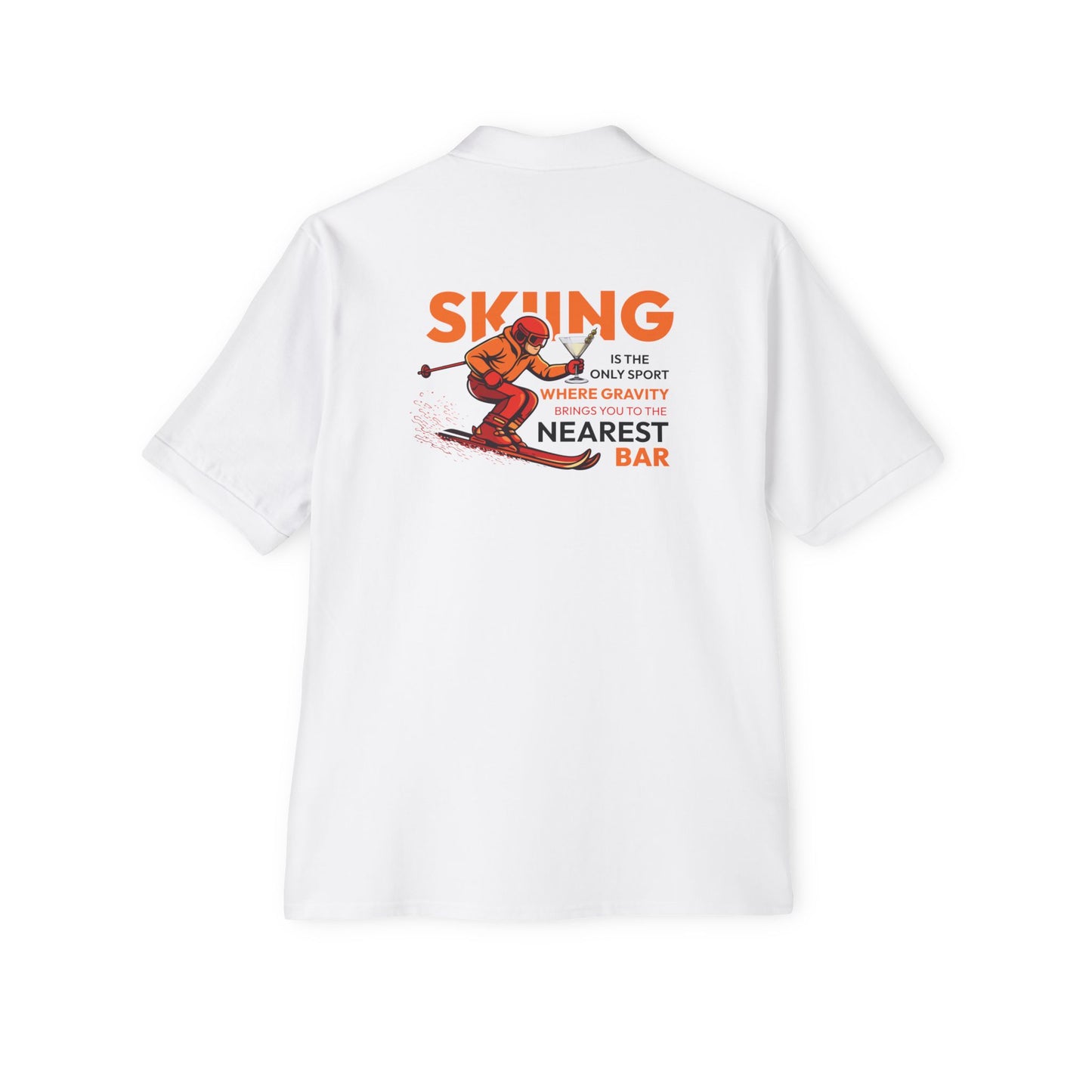 Skiing Nearest Bar Polo Shirt