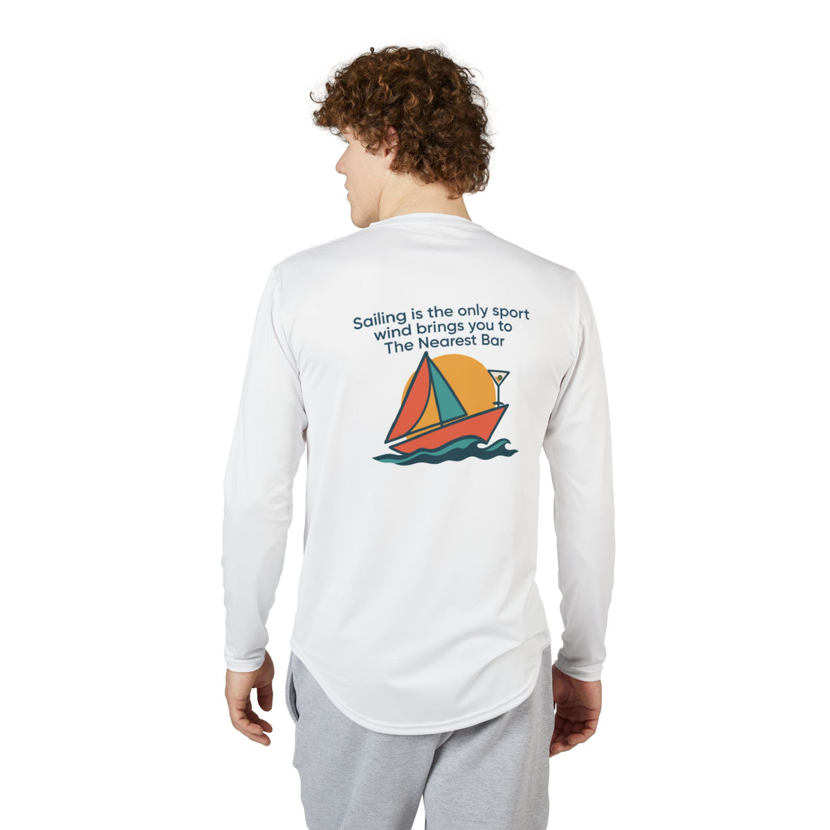 Men’s Sailboat Graphic UV Protection Shirt | Nearest Bar