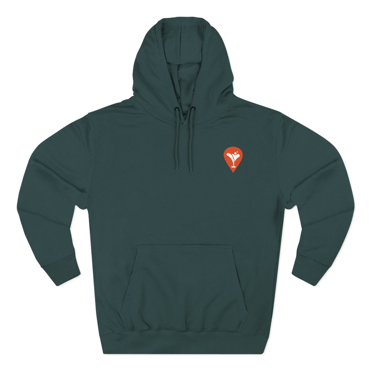 Golf Is the Only Sport Fleece Hoodie in Sports Green, flat front