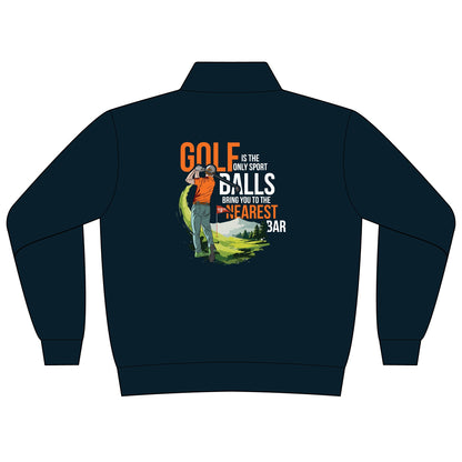 Golf Is the Only Sport Women's Quarter-Zip in Classic Navy, back