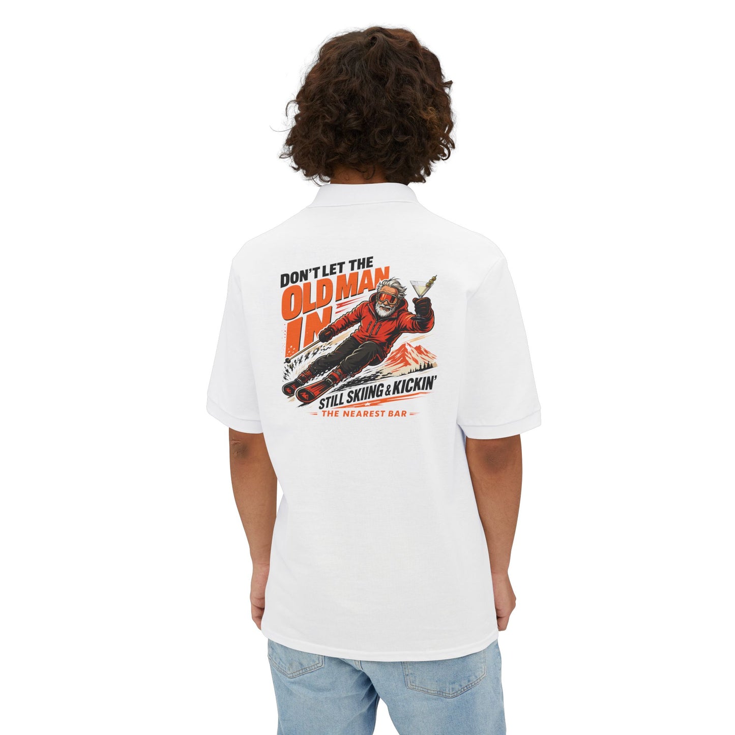 Old Man Skiing Après Polo Shirt – Martini Edition