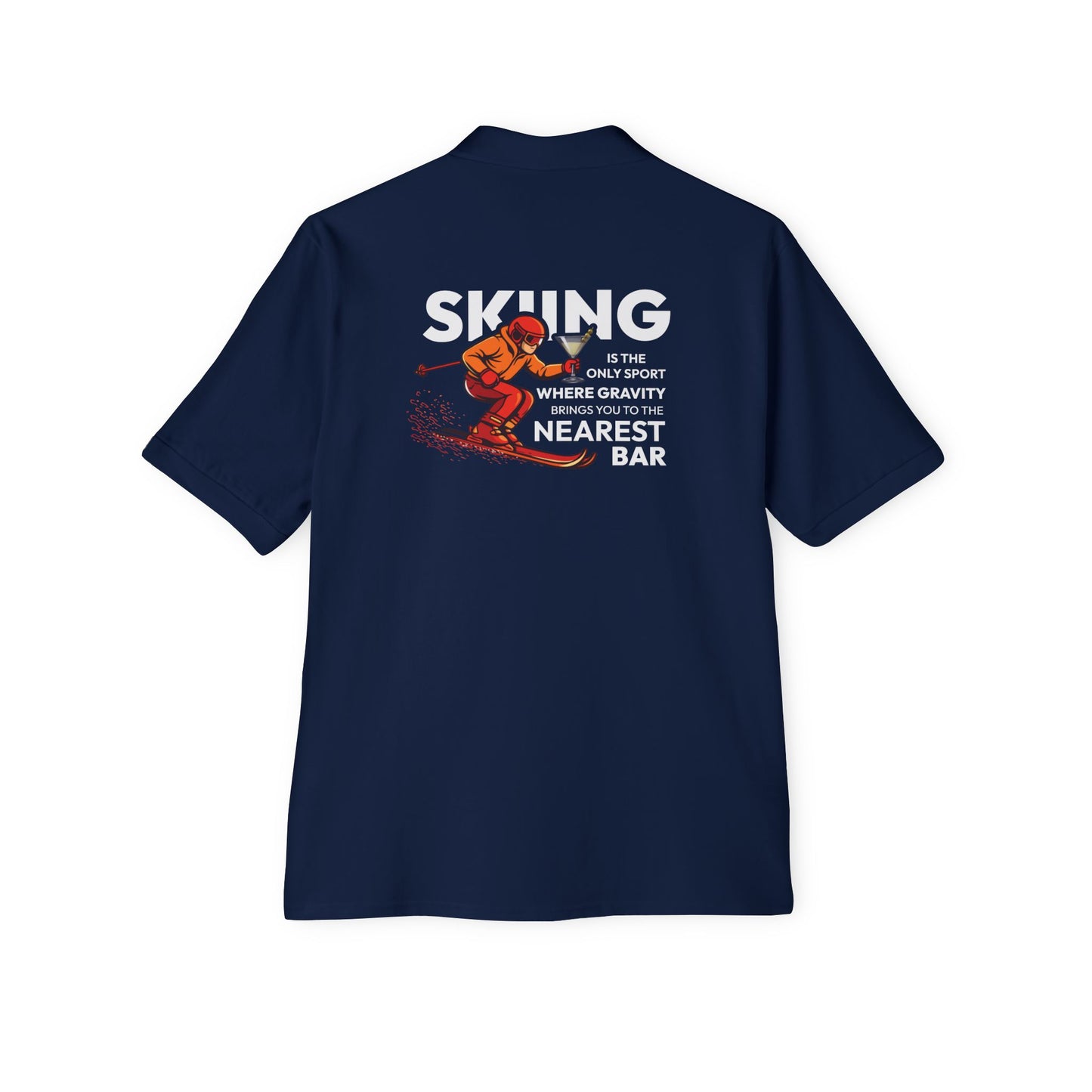 Skiing Nearest Bar Polo Shirt