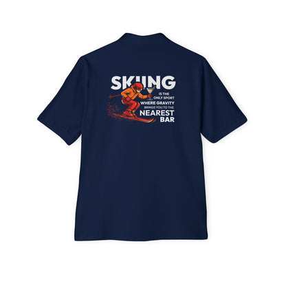 Skiing Nearest Bar Polo Shirt