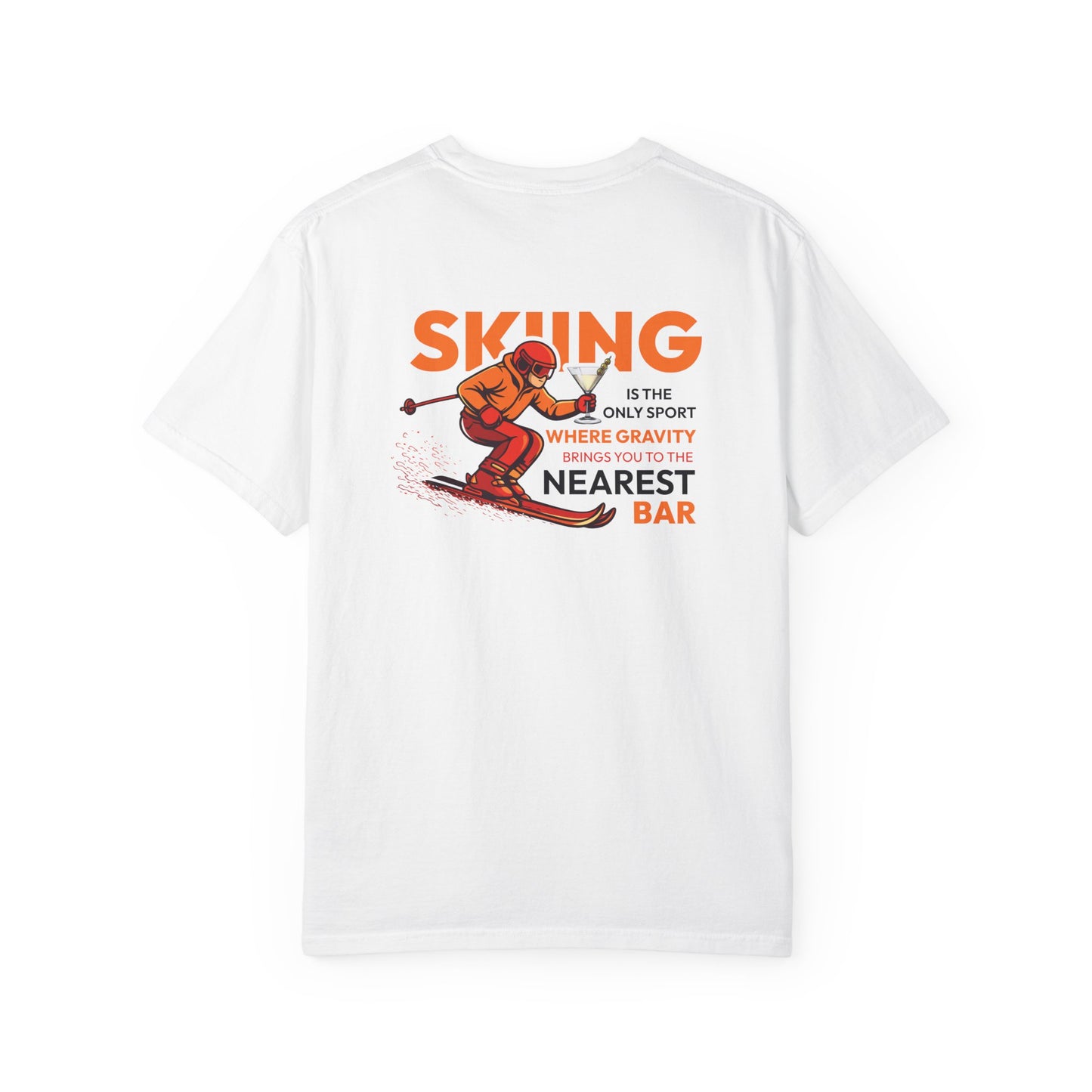 Skiing Nearest Bar Heavyweight T-Shirt
