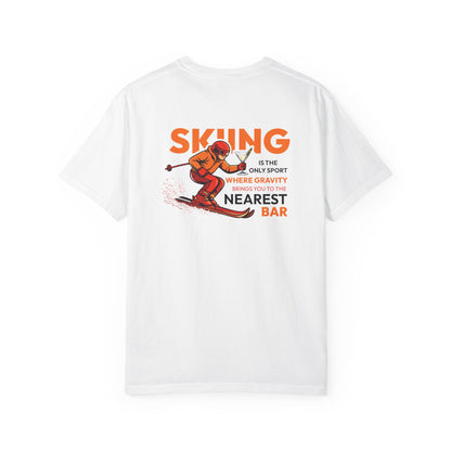 Skiing Nearest Bar Heavyweight T-Shirt