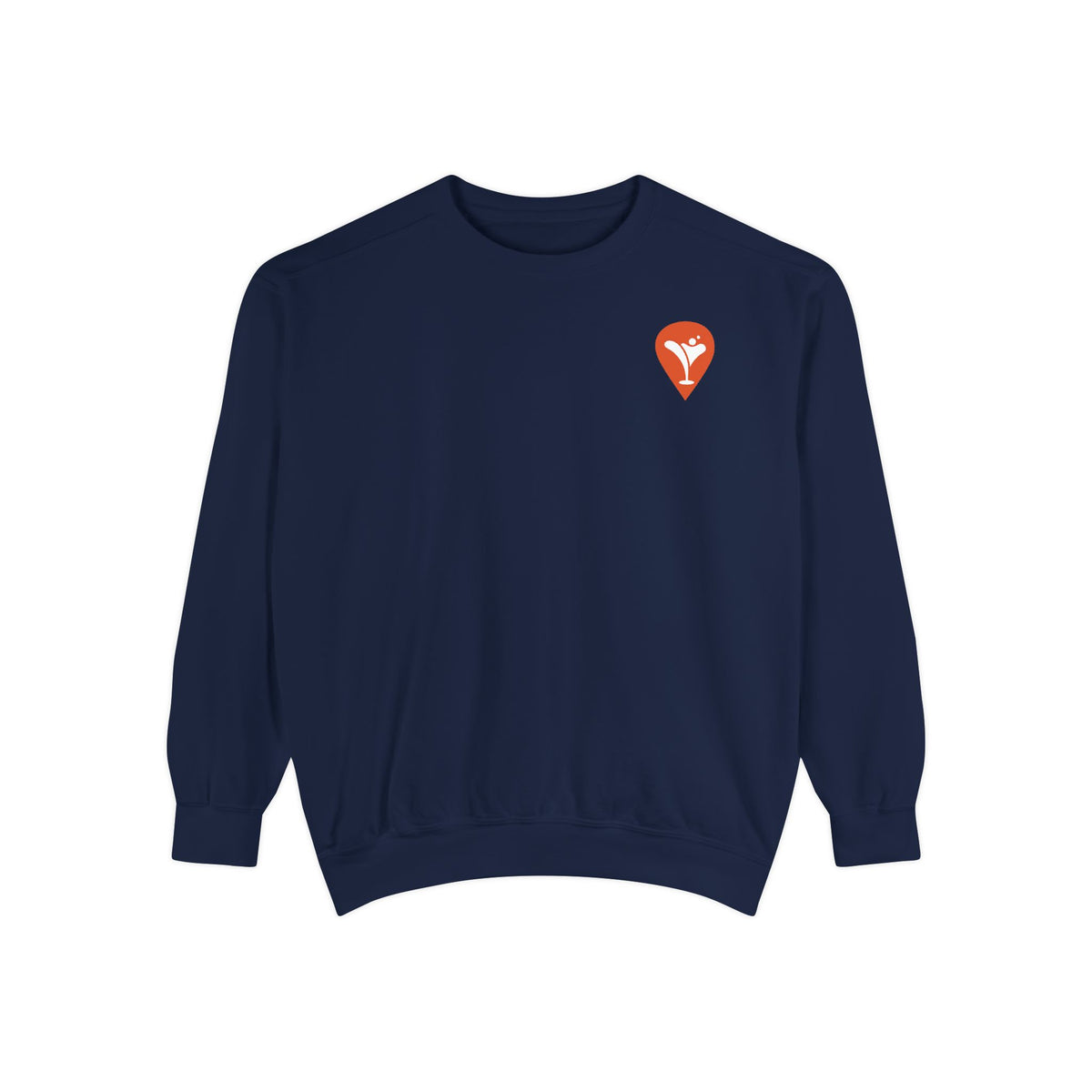 Don't Let the Old Man In Crewneck Sweatshirt in True Navy, flat front