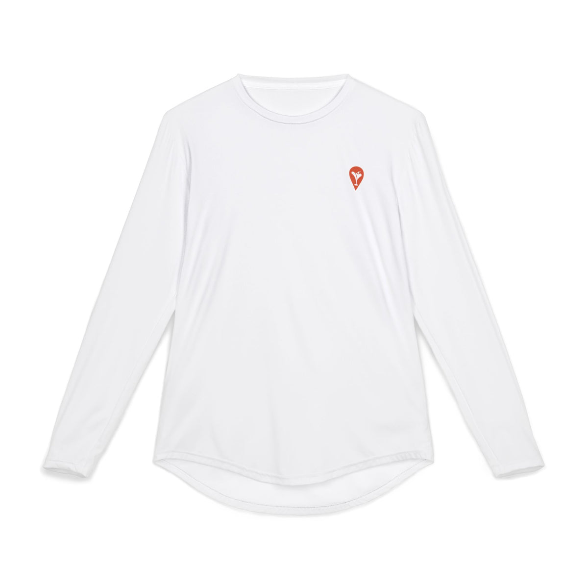 Family Happens BVI UV Long Sleeve Shirt, front with Nearest Bar chest logo