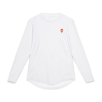 Family Happens BVI UV Long Sleeve Shirt, front with Nearest Bar chest logo