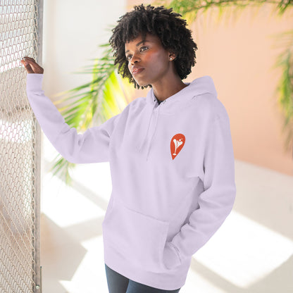 Golf Is the Only Sport Fleece Hoodie in Lilac, female model, front