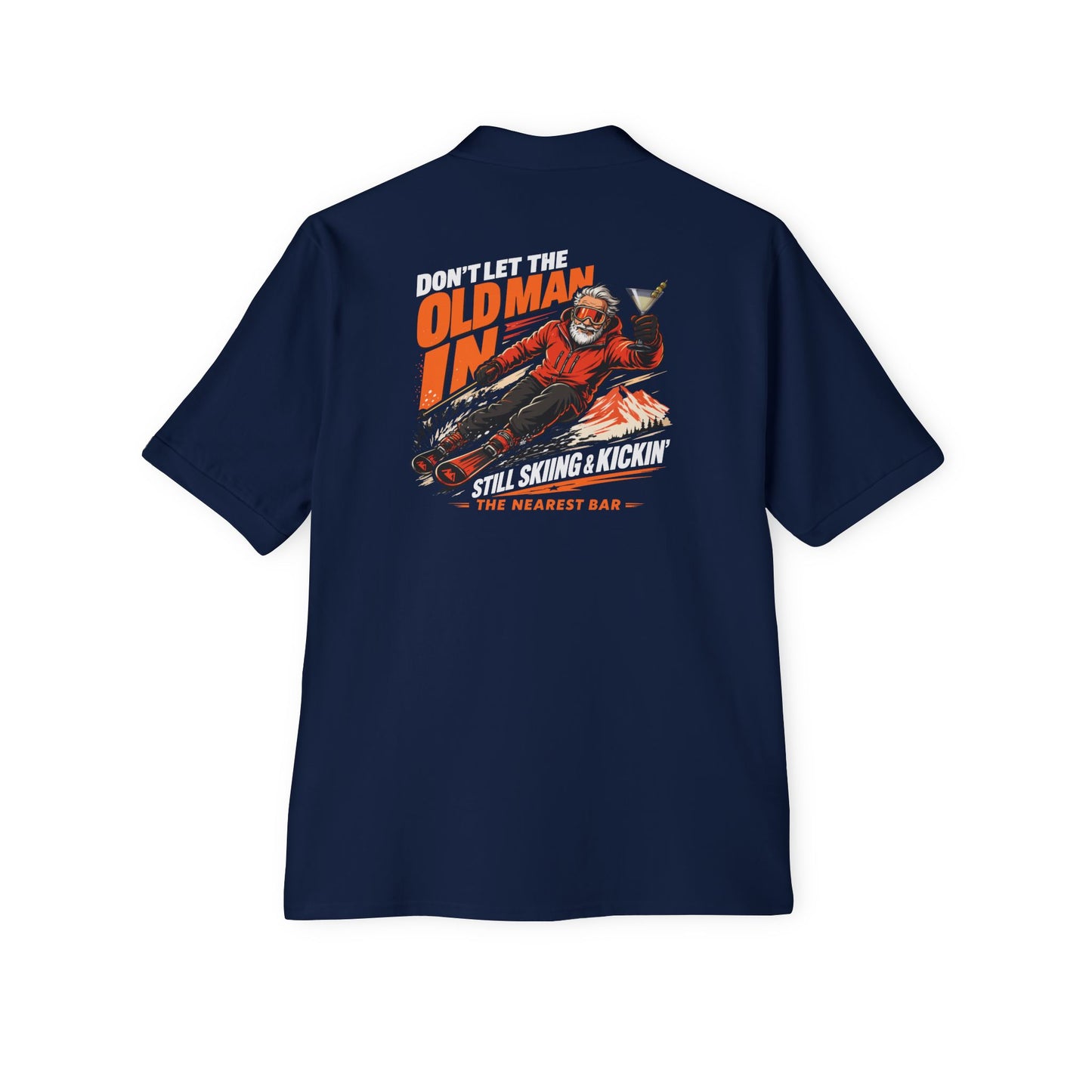 Old Man Skiing Après Polo Shirt – Martini Edition