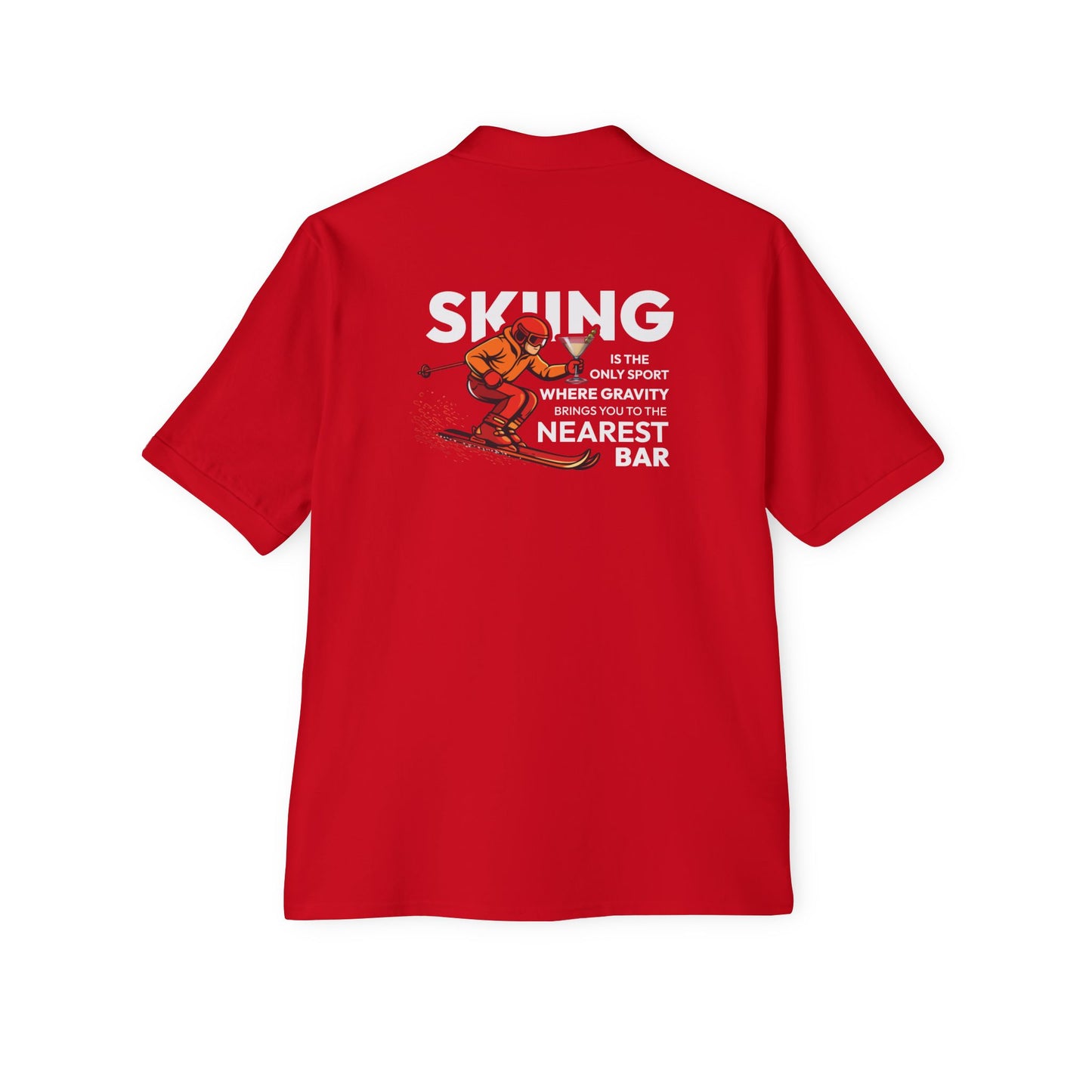 Skiing Nearest Bar Polo Shirt