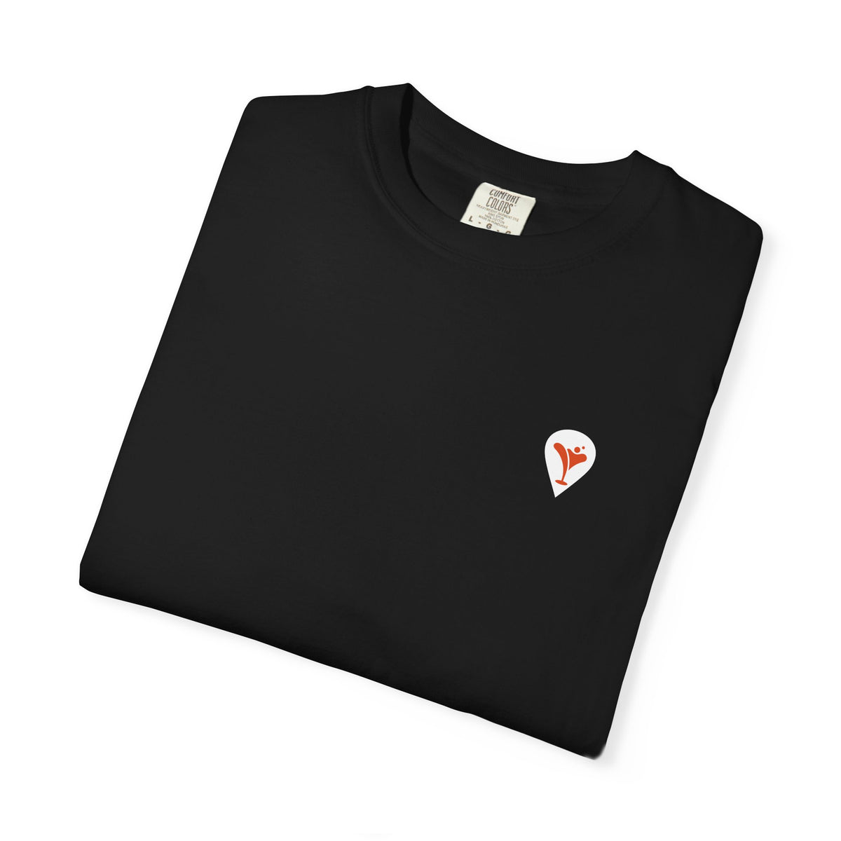 Good Friends BVI Sailing T-Shirt in Black, folded