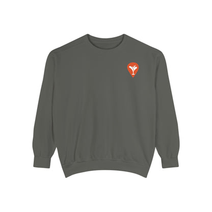 Don't Let the Old Man In Crewneck Sweatshirt in Pepper, flat front