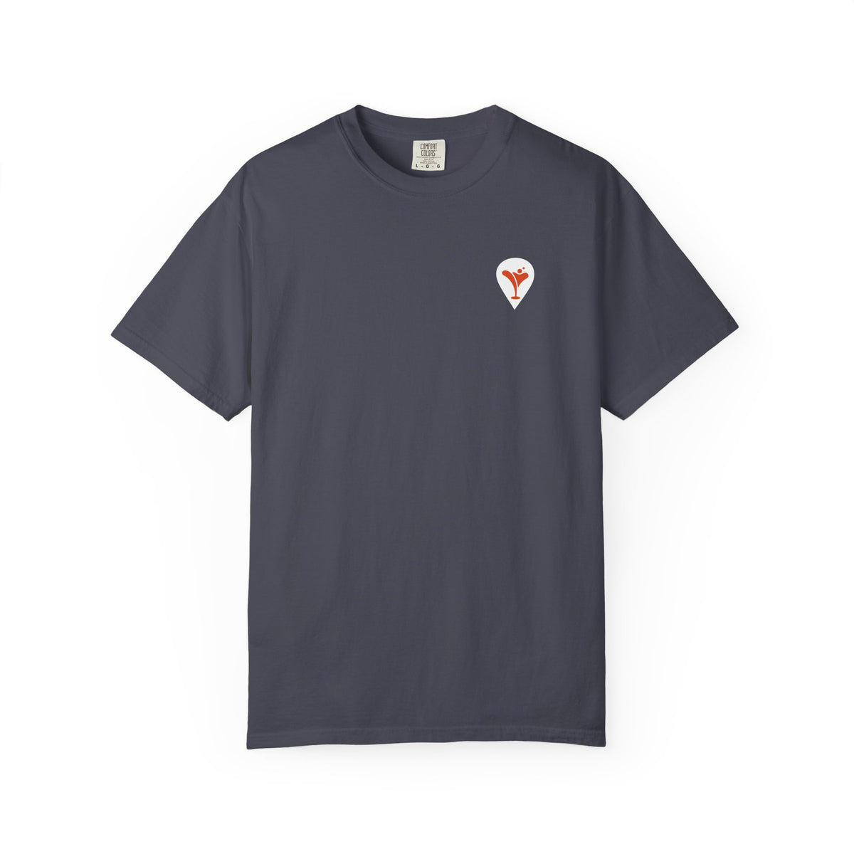 Good Friends BVI Sailing T-Shirt in Navy, front with Nearest Bar chest logo