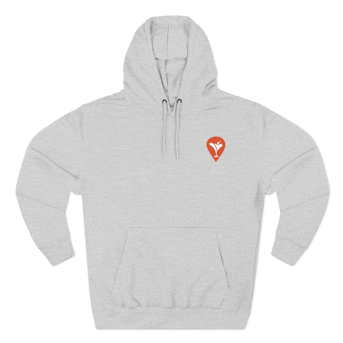 Golf Is the Only Sport Fleece Hoodie in Heather Grey, flat front