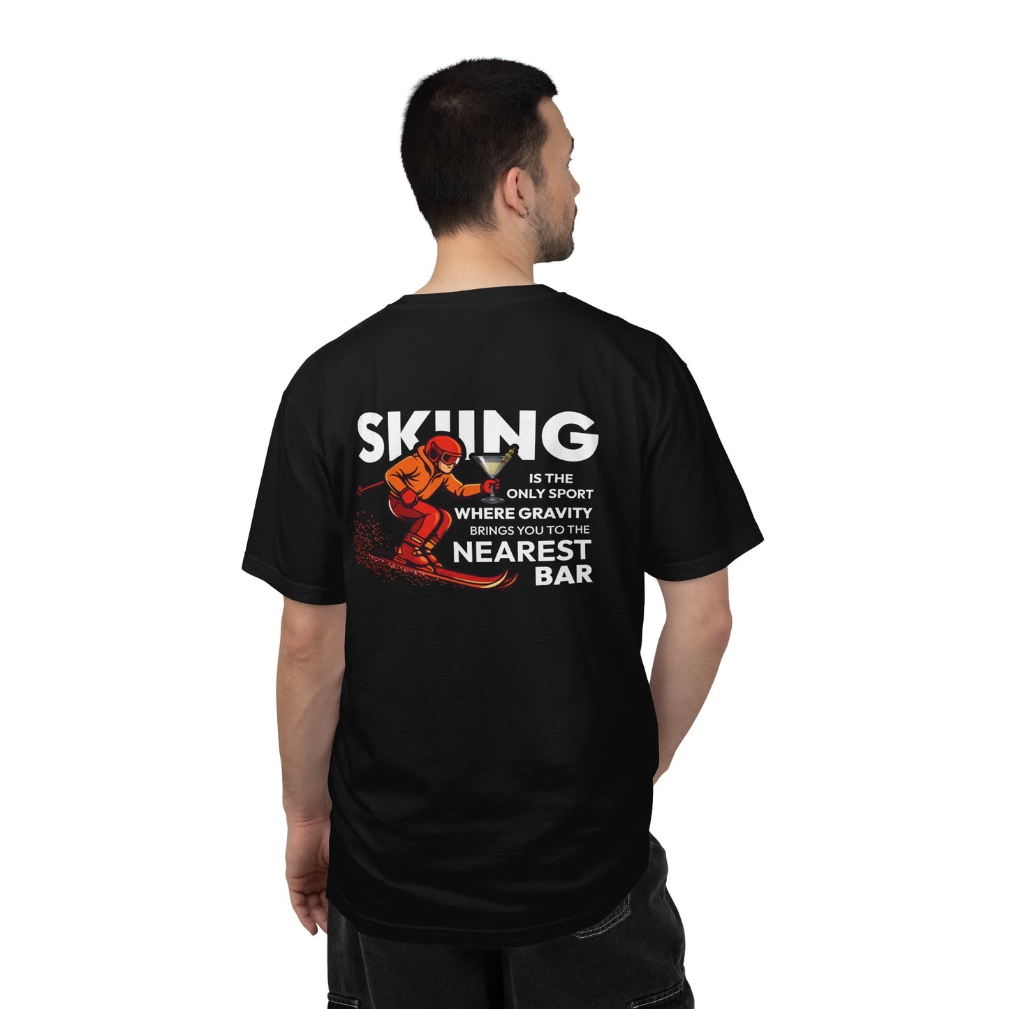 Skiing Nearest Bar Heavyweight T-Shirt