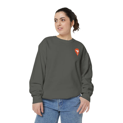Golf Is the Only Sport Crewneck Sweatshirt in Pepper, female model, front