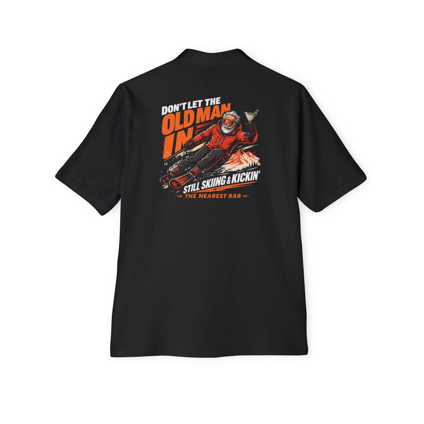 Old Man Skiing Après Polo Shirt – Martini Edition