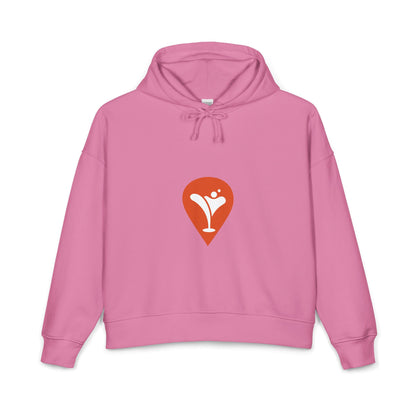 Wind & Sailing Women's Hoodie in Bubble Pink, front