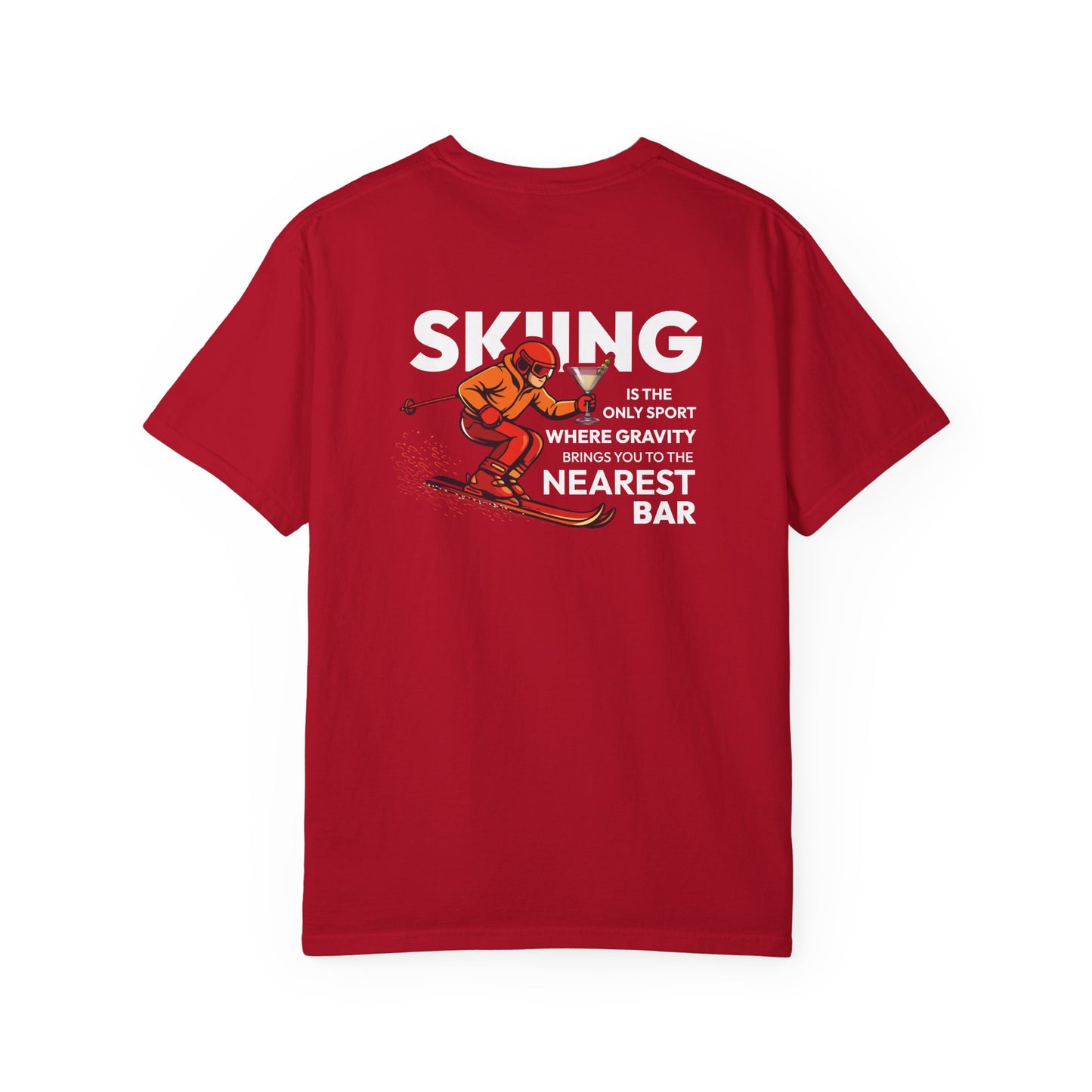 Skiing Nearest Bar Heavyweight T-Shirt