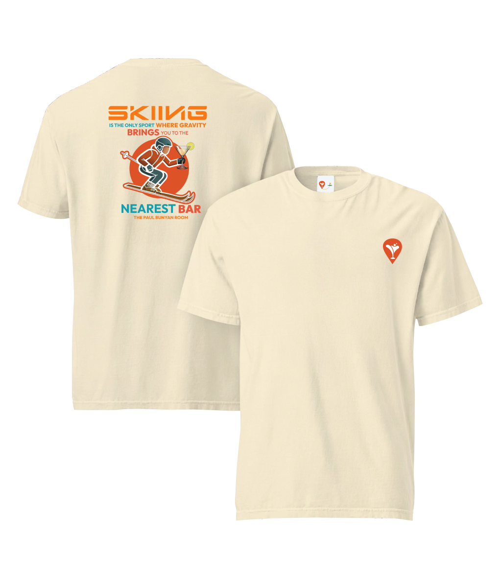 Beige  Nearest Bar Heavyweight T-Shirt — Bar Culture Apparel USA